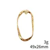 49x 26mm 3g Multicolor Retro Acessórios DIY Anel Oval Conector de Brinco Torcido Acessórios