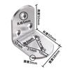 Escuadra triangular de acero inoxidable 201 engrosado, ángulo fijo de hierro angular para mesa y silla, ángulo recto de 90 grados, conector de herrajes para muebles