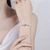 Pulsera de Plata Esterlina de Venta Caliente Transfronteriza Moda Circonio de Alto Color Moissanita Cierre de Langosta Pulsera Ajustable Joyería para Mujer Venta al por Mayor