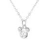 Collar de Plata de Ley 925 de Mickey para Mujer, Diseño Personalizado, Cadena para Clavícula de Mickey de Dibujos Animados, Joyería de Plata de Moda Estilo Ins