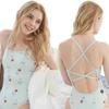 Traje de baño de carreras estilo coreano Ins, bikini sexy que cubre la carne, adelgaza el pecho pequeño, traje de baño Pure Desire, aguas termales