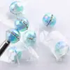 Anillo de 16 mm de Dos Colores Color UV Incrustado con Diamante Anillo de Ensueño Color AB Cuentas Redondas Cuentas Sueltas Cuentas Espaciadoras Accesorios para Pulsera Collar DIY