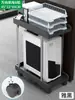 Soporte para Host de Computadora de Escritorio con Ruedas, Estante de Almacenamiento de Doble Capa, Bandeja Organizadora de Oficina Debajo del Escritorio
