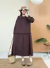 Ropa Nueva de Mujer Primavera Temprana 2026, Vestido de Manga Larga Largo Medio Holgado Estilo Bosque Cuadros Cuello de Encaje Venta al por Mayor