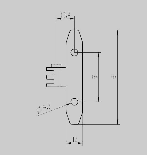 座管尾支架尺寸图