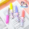 Iluminador de Unicornio Lindo Papelería Creativa Marcador para Estudiante Aula Punta Suave Protección Ocular Color Pluma Fluorescente Venta al por Mayor