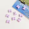 Miçangas Acrílicas com Laço em Cores de Macaron Acessórios para Joias DIY Acessórios de Cabelo Artesanais Materiais para Chaveiro Venda por Atacado