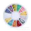 Venta al por mayor de joyas de manicura, nuevas pegatinas de fototerapia de cristal para uñas, 12 colores, lentejuelas de estrella de cinco puntas sólidas