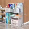 Estantería de pie, mueble de almacenamiento para sala de estar, estante de pared integrado junto al escritorio, estantería de hierro móvil