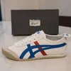 Zapatos Onitsuka Tiger para mujer, Zapatos Onitsuka Tiger para hombre, Zapatos casuales Asics, Tenis blancos de entrenamiento MEXICO 66 Alemanes