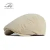 Gorra de Pato Minimalista de Color Sólido Estilo Japonés para Hombres, Gorras de Primavera y Otoño al por Mayor, Boina Retro Británica de Pana para Mujeres