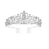 Tiara de Coroa de Noiva Europeia e Americana, Tiara de Coroa de Aniversário Feminina, Conjunto de Alça de Ombro, Pente de Cabelo de Coroa de Princesa de Alta Qualidade