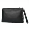 Bolso de Mano de Cuero Genuino Piel de Oveja para Hombre Capa Superior Piel de Vaca Bolso tipo Sobre Simple de Moda Gran Capacidad Bolso para Hombre Bolso para Teléfono