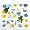 47 peças de cabeças de flores artificiais marinhas folhas de plantas aquáticas comércio exterior quente DIY arranjo floral de flores grampo de cabelo bolsa de material de flores para casamento