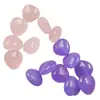 Corazón Púrpura Violeta Forma de Corazón Jade Cuentas Sueltas Piedra de Cuarzo Rosa Pulsera Collar Cuentas Budistas Joyería Accesorios Cuentas