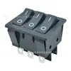 Interruptor Kcd9-A de Cartão Duplo de Nove Pinos Tipo Barco Triplo, Controle Separado de Circuito Trifásico Sem Luz Interruptor Basculante de Potência