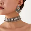 Acessórios de Moda Europeus e Americanos Transfronteiriços Novo Estilo Boêmio Étnico Conjunto de Colar e Brincos Estilo Vintage