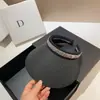Sombrero Negro con Protección Solar Anti-UV para Mujer 2026 Nuevo Estilo Verano Caucho Negro Parte Superior Hueca Diadema con Pedrería Ala Ancha Sombrero de Sol