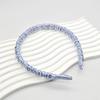 Diadema de Seda C para Mujer, Diadema de Seda de Morera de 22 Momme, Accesorio para el Cabello Versátil Plegado, Diadema Elegante de Borde Delgado para Lavado de Cara