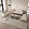 Sofá de tela tecnológica completo para apartamento pequeño estilo nórdico de dos o tres plazas sala de estar apartamento de alquiler estilo celebridad de internet simple