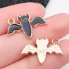 Pendente de Castelo Fantasma Engraçado com Gota de Óleo de Liga de Desenho Animado de Halloween Transfronteiriço Acessórios para Colar Chaveiro DIY