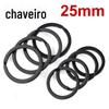 25mm preto puro argola de chave plana chaveiro redondo joia brinquedo bagagem Caneca anel de pendurar acessórios