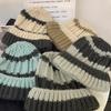 Gorro de Lana Tejido para Niños Otoño e Invierno Tejido Grueso Combinable Cálido a Prueba de Frío Gorro con Puntera Protección para las Orejas Forro Polar Muestra Rostro Pequeño