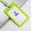 En stock de fábrica tarjetero de plástico tarjetero para identificación de estudiante tarjetero rígido para tarjeta de identificación tarjetero para identificación de exposición carcasa para tarjeta de trabajo de fábrica