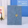 Conjunto de Cadernos A5 Personalizado com Fivela Redonda de Alta Qualidade, Bloco de Notas Dobrável Magnético para Uso Profissional e de Escritório, Portátil