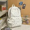 Mochila escolar grande de estilo japonés transfronteriza para niñas, linda y fresca, mochila casual con estampado de estrellas para niñas jóvenes