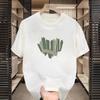 Fábrica atacado versão coreana de impressão simples figura verão tendência homens meia manga Coringa solto crew neck T-shirt