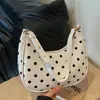 Bolso de Mujer Transfronterizo 2026 Estilo Caliente Lunares Moda Versátil Bolso de Mano Bolso de Hombro Bolso Cruzado Tipo Empanada Gran Capacidad