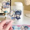 Yun Yi 99Q-Version Yun Qi Hao Yiran Desenho Animado Fofo Adesivos Transparentes Bangkok Alcançando Uns aos Outros Impermeável Decoração DIY