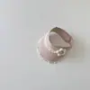 Chapéu de Bebê Yipan 2026 Verão Novo Renda Chapéu de Palha para Meninas Chapéu de Sol Chapéu de Proteção Solar Infantil Chapéu com Abertura Superior
