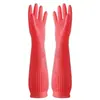 Guantes para Lavar Platos para Tareas Domésticas para Cocina de Mujer Espesados y Duraderos Trabajo de Limpieza Cálidos e Impermeables para el Hogar Lavandería Goma Forrados con Felpa