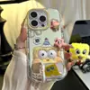 Funda para Teléfono Móvil Yeye Esponjosa Adecuada para Apple 16 Hilo de Pluma Crema iPhone 15 Promax Dibujos Animados 14/13 Piezas