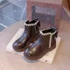 Botas para Niñas 2026 Nuevos Zapatos de Invierno Otoño para Niños Niña Botas Cortas de Princesa Bota Invierno con Felpa Botas Martin