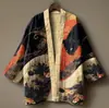 2026 Novo Site Independente Transfronteiriço Temu Kimono Cardigan Ukiyo-E Vintage Roupão Capa Unissex Roupa Casual