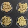 Pegatinas para Teléfono de Oro Puro 999 con los Doce Animales del Zodiaco: Caballo, Mono, Oveja, Rata, Dragón, Regalos Promocionales de Transmisión en Vivo, Diseños Personalizados