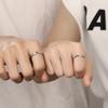 Anillo de pareja de cobre blanco de un metro, luz de reincarnation, lujo de alta gama, diseño de nicho, móvil, ajustable, regalo para novia