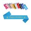 Feliz Cumpleaños Serigrafía Inglesa Banda de Cumpleaños Accesorios para Fotos Suministros para Fiesta Transfronterizos Varios Estilos Venta Caliente Transfronteriza