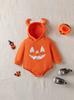 Comercio Exterior Transfronterizo Ropa para Bebés y Niños Pequeños Estilo Sudadera con Capucha Triángulo de Gateo Manga Larga de Halloween