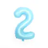 Empaque individual 32 pulgadas medio azul caramelo polvo globo de película de aluminio digital globo azul claro polvo claro decoración de cumpleaños