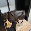 Bolso de hombro con hebilla magnética abatible de alta calidad, bolso de trabajo para mujer, moderno y sencillo, bolso cruzado portátil para debajo del brazo.