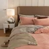 Conjunto de Roupa de Cama de Veludo Leite para Mãe e Bebê Classe A Quatro Peças Espessado Dupla Face para Outono e Inverno Antiestático Toque de Luxo Leve Alta Qualidade Roupa de Cama 3