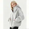 Sudadera Chaqueta de Peso Alto Cardigan con Capucha de Algodón Pesado de Longitud Media Otoño e Invierno Engrosado Sudadera Holgada para Pareja Americana