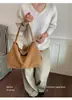 Bolso tote tejido, gran capacidad, estilo mujer, nuevo bolso de hombro de moda otoño 2026, bolso de mano casual de nicho