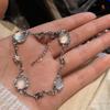 Pulsera de ópalo súper hermosa, dulce y salada de nuevo estilo de Corea del Sur, diseño de nicho de lujo ligero para mujer, pulsera exquisita de estilo frío