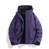 Chaqueta tres en uno para hombre y mujer, a prueba de viento e impermeable, conjunto de dos piezas de forro polar para otoño e invierno para senderismo, ciclismo y montañismo, personalizable