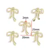 Acessórios para Joias de Liga DIY Pingente de Gravata Borboleta Banhado a Ouro Kc Acessórios para Colar Pulseira Brincos W596